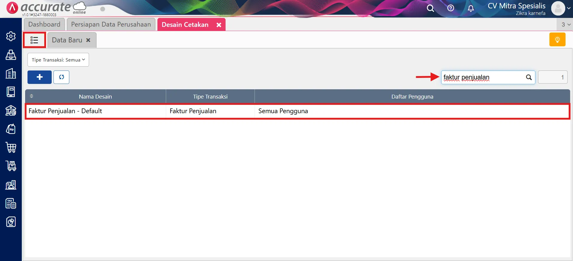Cara menampilkan terbilang huruf kapital di faktur penjualan